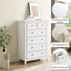 Modern 6 Drawers Dresser 6 Drawers Cabinet,Chest of Drawers Closet Organizers and Storage Clothes Storage Drawers Cabinet