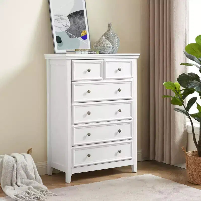 Modern 6 Drawers Dresser 6 Drawers Cabinet,Chest of Drawers Closet Organizers and Storage Clothes Storage Drawers Cabinet