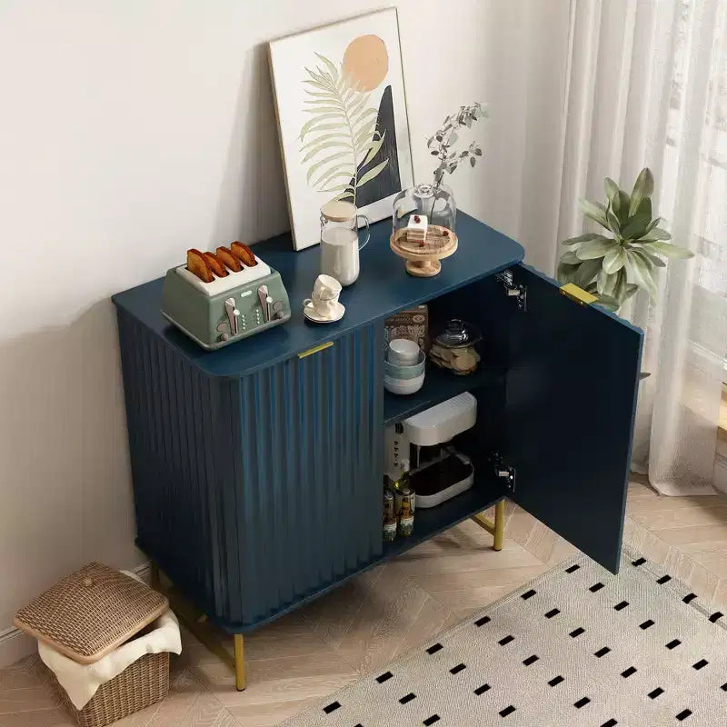 CLIHOME 31.5 in H MDF Indoor Furniture Freestanding Decorative Storage Cabinet