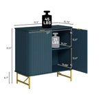 CLIHOME 31.5 in H MDF Indoor Furniture Freestanding Decorative Storage Cabinet