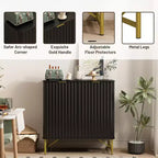 CLIHOME 31.5 in H MDF Indoor Furniture Freestanding Decorative Storage Cabinet