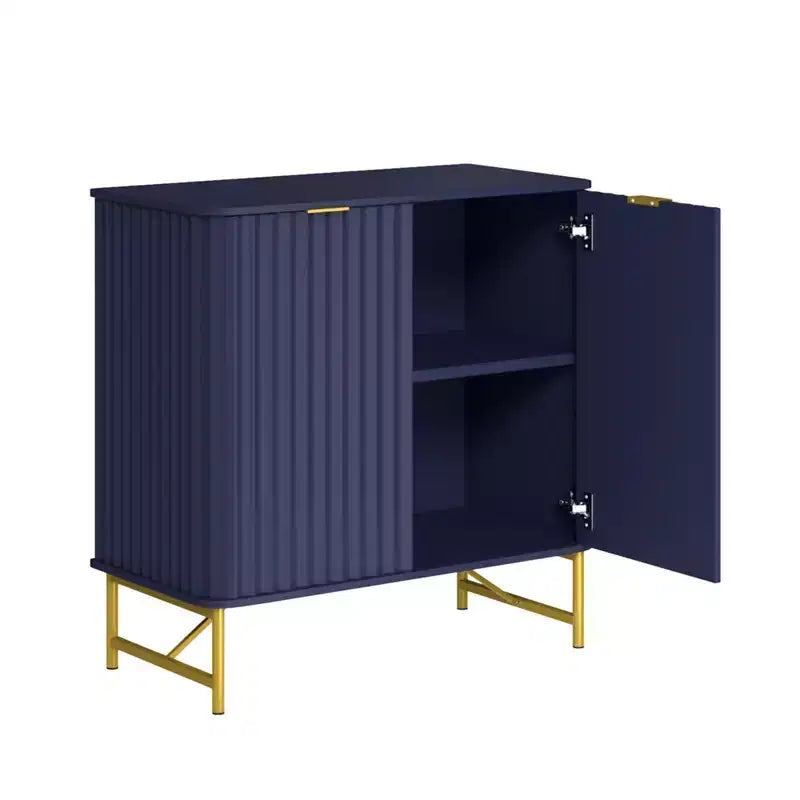 CLIHOME 31.5 in H MDF Indoor Furniture Freestanding Decorative Storage Cabinet