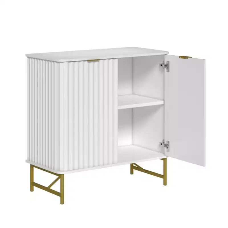 CLIHOME 31.5 in H MDF Indoor Furniture Freestanding Decorative Storage Cabinet