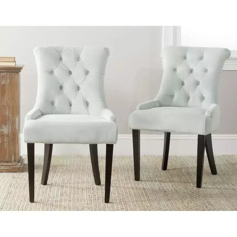 Bowie 20 Tufted Side Chair (Set of 2) - MCR4712 - Black - Safavieh Couture