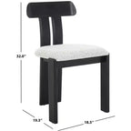 Cayde Boucle Seat Dining Chair - DCH8806 - Safavieh