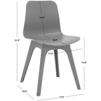 Damiano Molded Plastic Dining Chair (Set of 2) - SFV6901 - Safavieh Couture