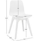 Damiano Molded Plastic Dining Chair (Set of 2) - SFV6901 - Safavieh Couture