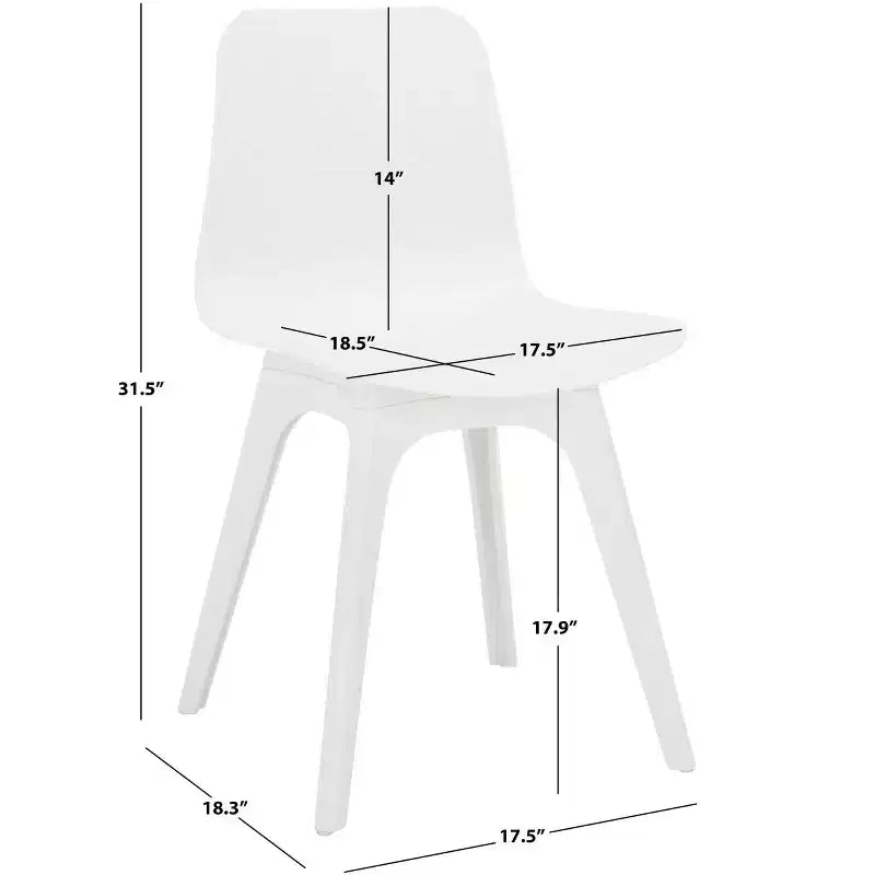 Damiano Molded Plastic Dining Chair (Set of 2) - SFV6901 - Safavieh Couture