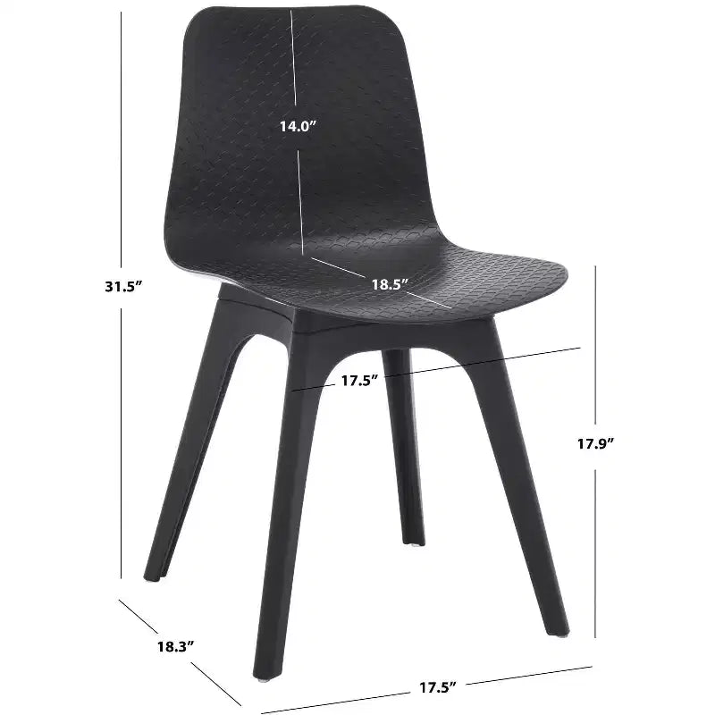 Damiano Molded Plastic Dining Chair (Set of 2) - SFV6901 - Safavieh Couture