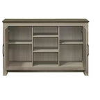 GDFStudio Elvis 2 Door 47W Wood Cabinet with Shelves