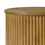 Maven Lane Dallas Modern Round Wooden Side Table 17.5