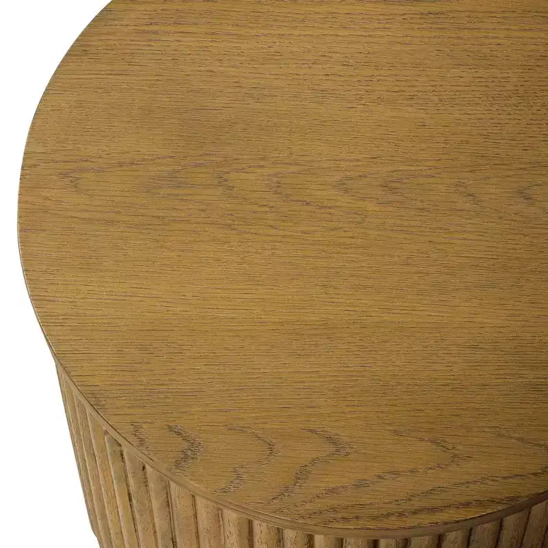 Maven Lane Dallas Modern Round Wooden Side Table 17.5