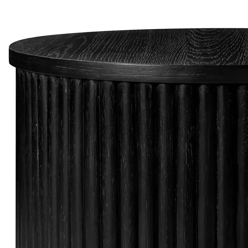 Maven Lane Dallas Modern Round Wooden Side Table 17.5