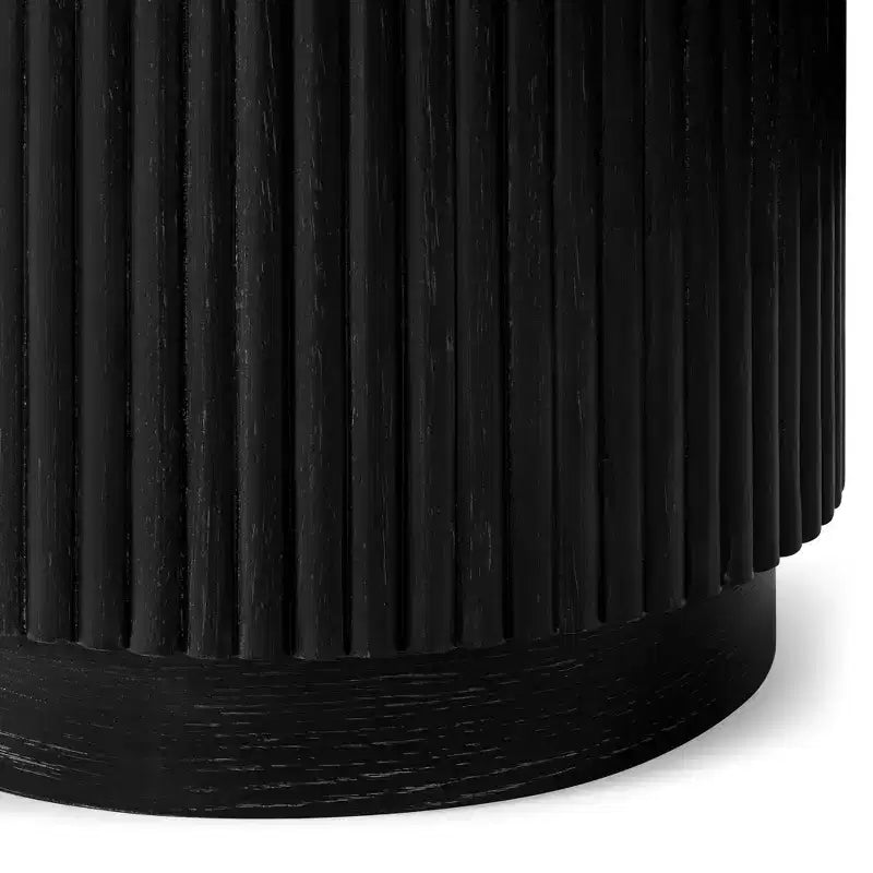 Maven Lane Dallas Modern Round Wooden Side Table 17.5
