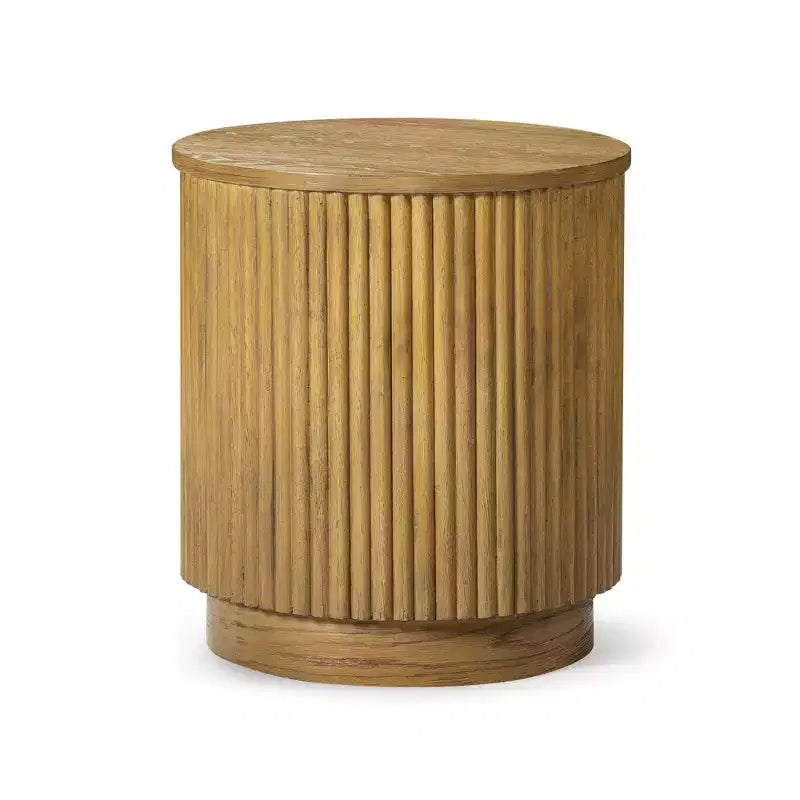 Maven Lane Dallas Modern Round Wooden Side Table 17.5