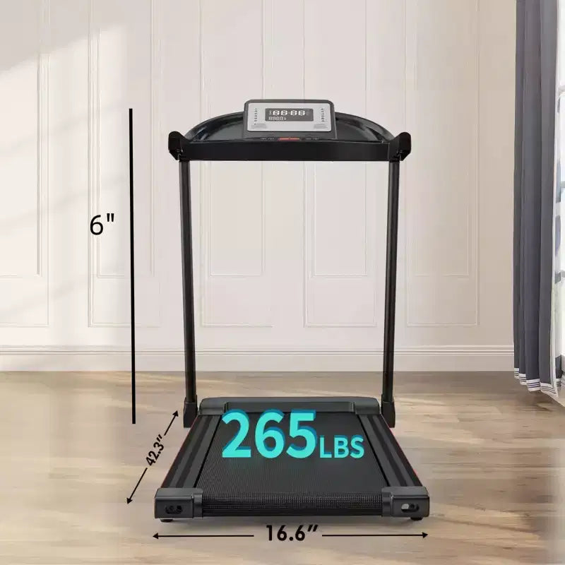 Tapis Roulant NAYSAYE con Inclinazione Regolabile e Nastro da Corsa più Ampio per l'Uso Domestico o in Palestra, Nero, 16,6*6*42,3