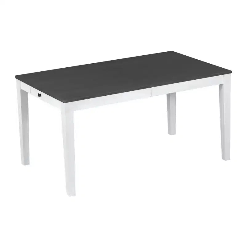 Whisen 7-Piece 78.1 Extendable Dining Table Set with 6 Upholstered Chairs