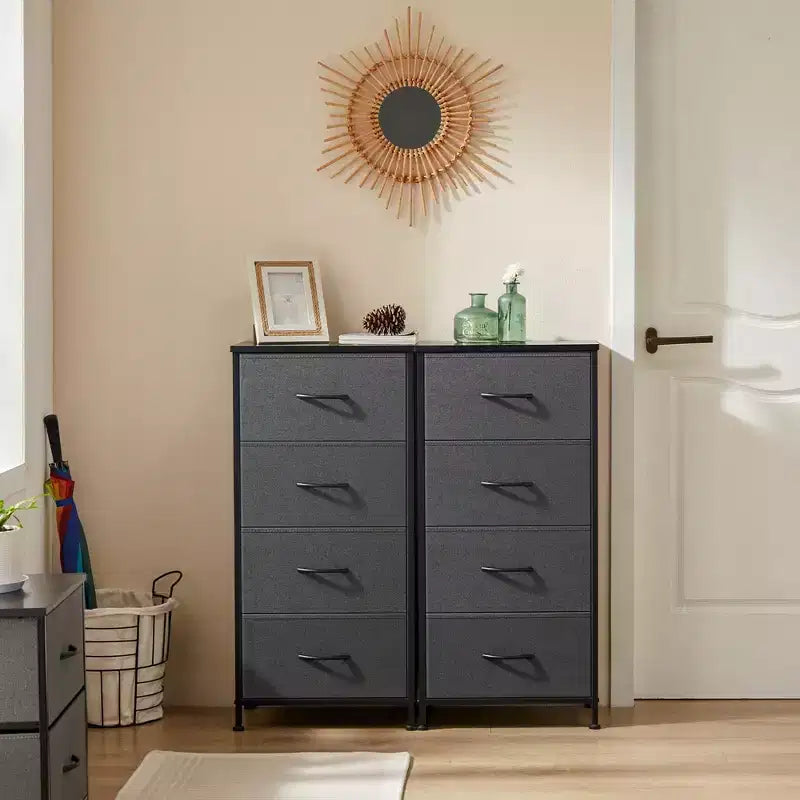 Drawers Dresser Chest of Drawers,Metal Frame and Wood Top
