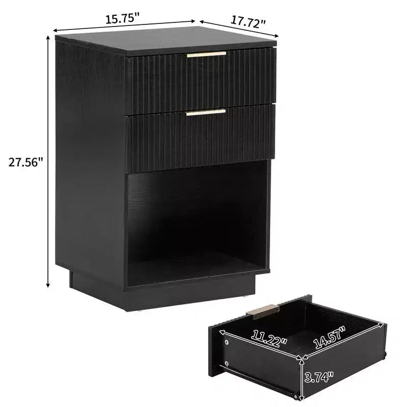 Karl Home 17.72in. W 1 Drawer Nightstand