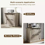 30 File Cabinet with 2 Drawers, Farmhouse Lateral Filing Cabinet, Hanging File Folders & Interlocking Drawers, for Home Office