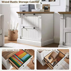 30 File Cabinet with 2 Drawers, Farmhouse Lateral Filing Cabinet, Hanging File Folders & Interlocking Drawers, for Home Office
