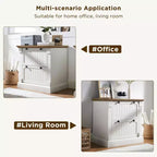 30 File Cabinet with 2 Drawers, Farmhouse Lateral Filing Cabinet, Hanging File Folders & Interlocking Drawers, for Home Office