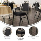 Flash Furniture 4 Pack HERCULES Series Trapezoidal Back Stacking Banquet Chair