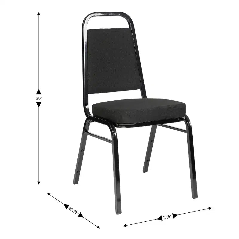 Flash Furniture 4 Pack HERCULES Series Trapezoidal Back Stacking Banquet Chair