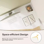 Costway L Shaped Computer Desk with Drawer & Storage Shelves for Home Office Workstation