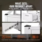 VEVOR Laundry Pedestal 27 Wide 14.4 Height, Washer And Dryer Base Stand Platform Universal Fit 660lbs Capacity, Heavy Duty Multi-Functional Base