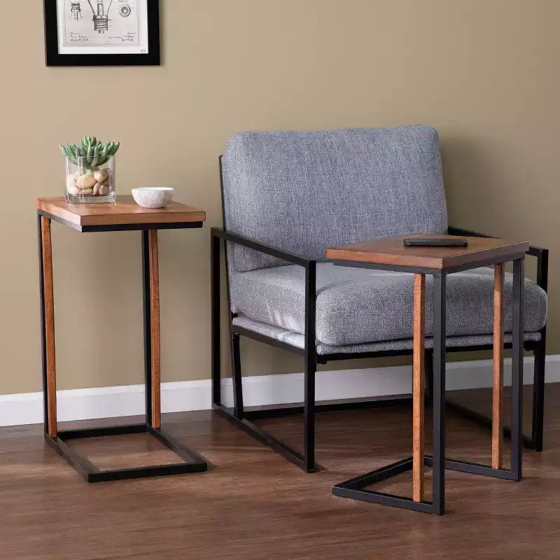 Tavolini Sabanti Nesting - Set 2 pezzi - Marrone - SEI