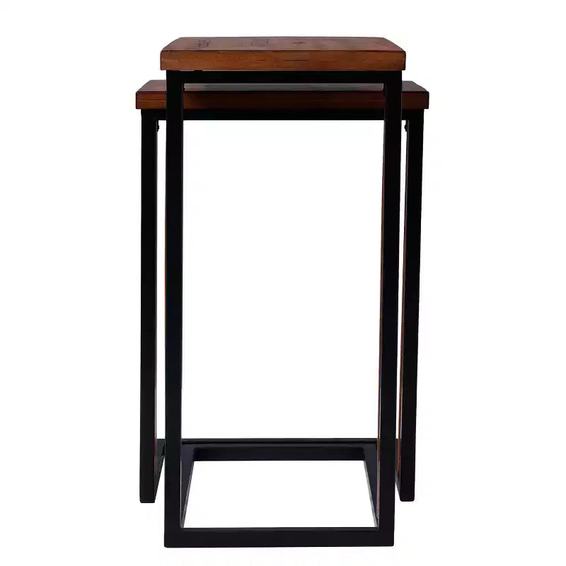 Sabanti Nesting C-Tables - 2pc Set - Brown - SEI