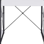 HomeRoots 47 White and Black Computer Desk