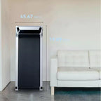Tapis roulant portatile sotto la scrivania NAYSAYE con inclinazione di 8 gradi per casa e ufficio, nero e argento, 45.7*19.1*4.2