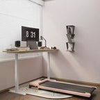 NAYSAYE Tapis Roulant Compatto, Ampia Area di Corsa, Capacità di Carico 100 kg per Allenamenti a Casa o in Ufficio, Rosa, 47.64*19.09*4.92
