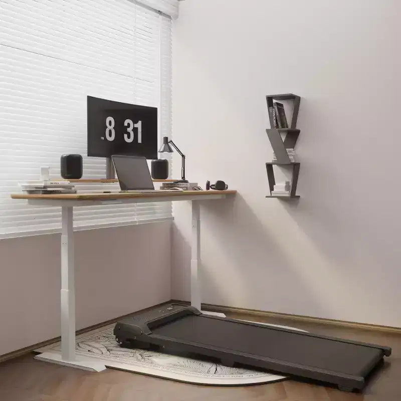 Tapis Roulant NAYSAYE con Design Compatto Supporta 110 kg per Fitness a Casa e Ufficio, Nero, 125*52*12.5 cm