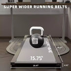 Tapis Roulant NAYSAYE con Design Compatto Supporta 110 kg per Fitness a Casa e Ufficio, Nero, 125*52*12.5 cm
