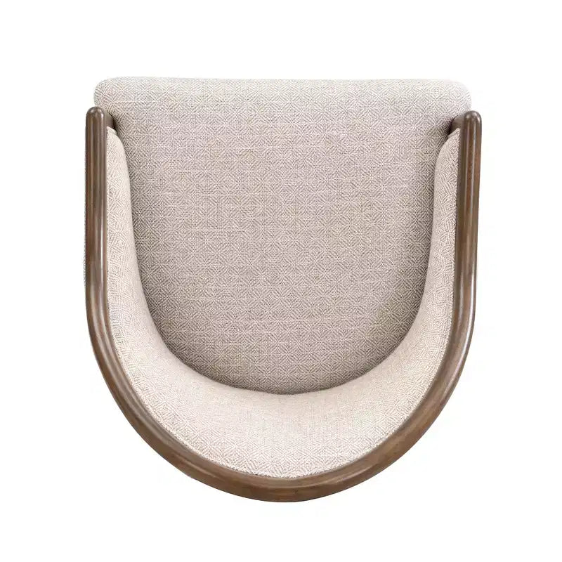 Christopher Knight Home James Mid-Century Modern Twill Upholstered Dining Char with Curved Backrest (Set of 2)