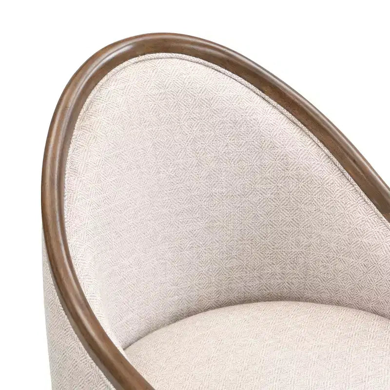 Christopher Knight Home James Mid-Century Modern Twill Upholstered Dining Char with Curved Backrest (Set of 2)