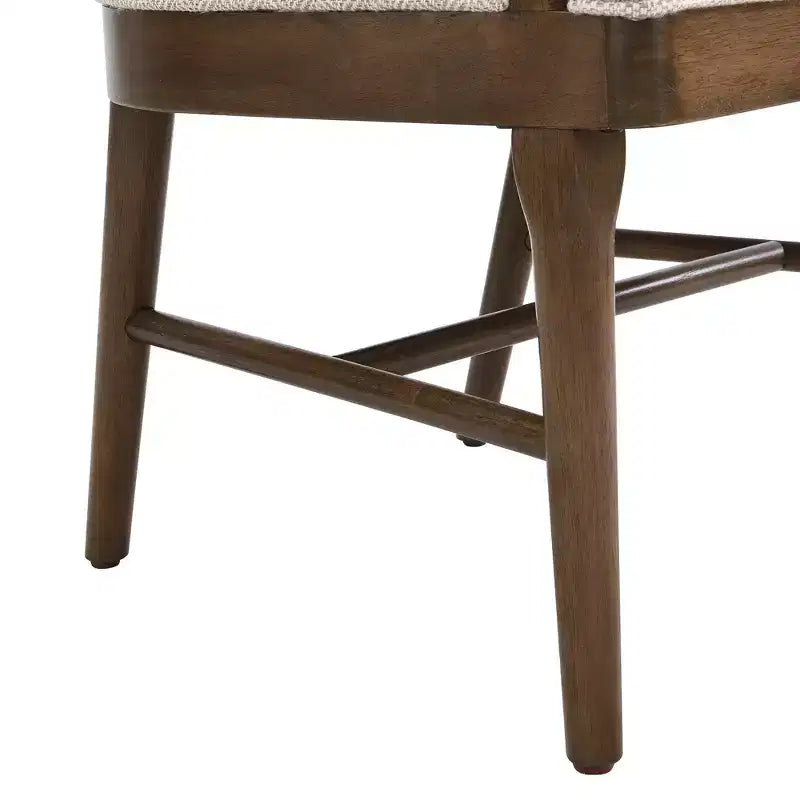 Christopher Knight Home James Mid-Century Modern Twill Upholstered Dining Char with Curved Backrest (Set of 2)