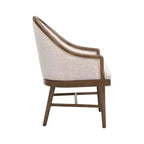 Christopher Knight Home James Mid-Century Modern Twill Upholstered Dining Char with Curved Backrest (Set of 2)