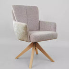 Art Leon Fabric Upholstered Swivel Home Office Desk Chair