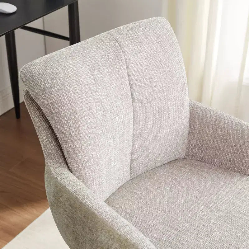 Art Leon Fabric Upholstered Swivel Home Office Desk Chair