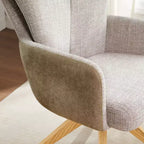 Art Leon Fabric Upholstered Swivel Home Office Desk Chair