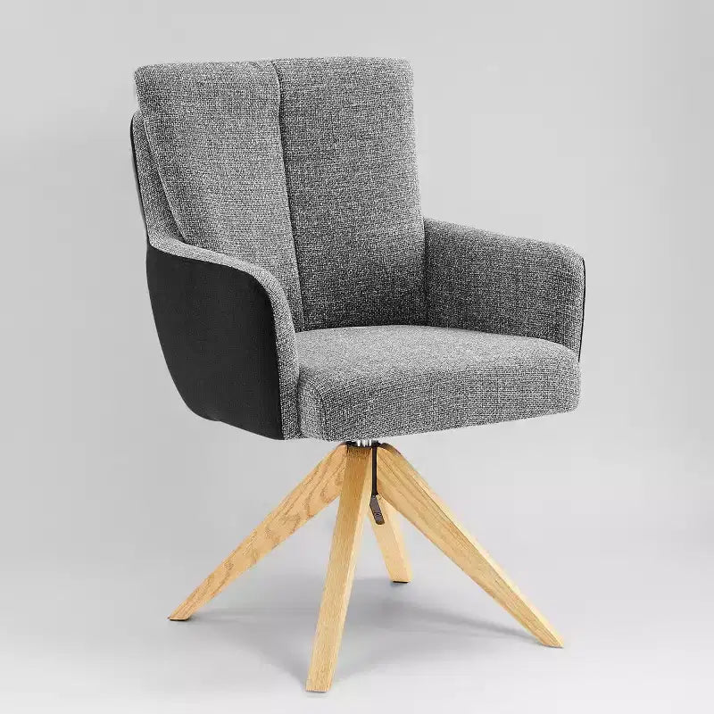 Art Leon Fabric Upholstered Swivel Home Office Desk Chair