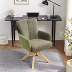 Art Leon Fabric Upholstered Swivel Home Office Desk Chair