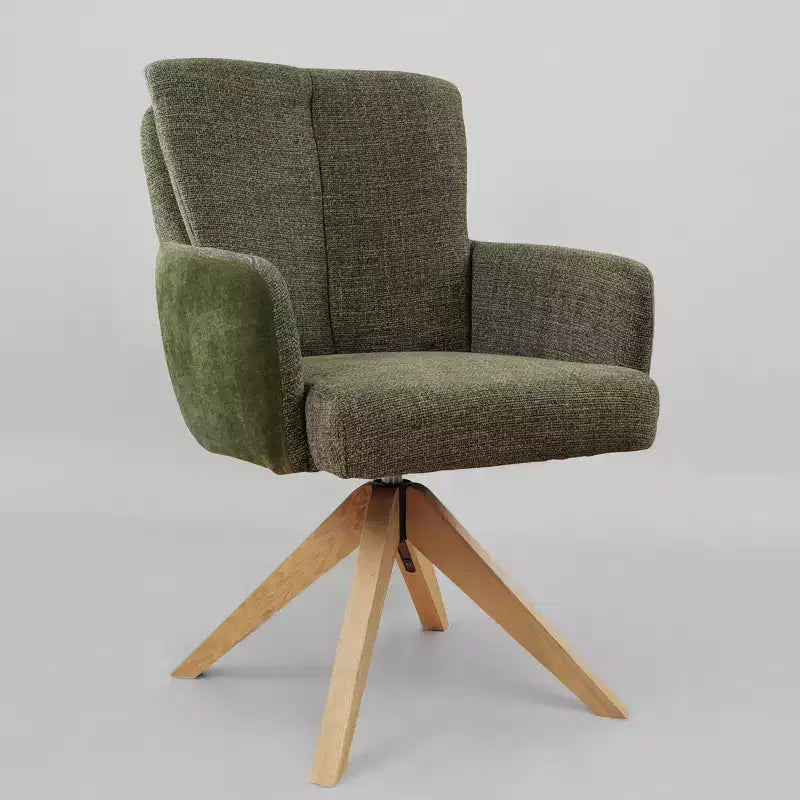 Art Leon Fabric Upholstered Swivel Home Office Desk Chair