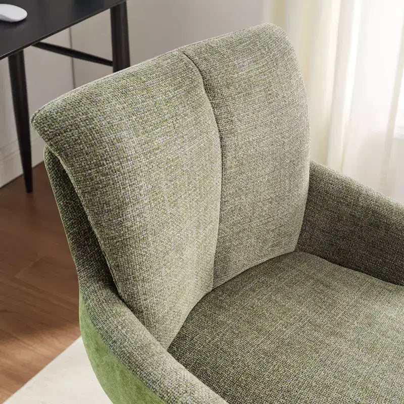 Art Leon Fabric Upholstered Swivel Home Office Desk Chair