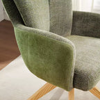 Art Leon Fabric Upholstered Swivel Home Office Desk Chair