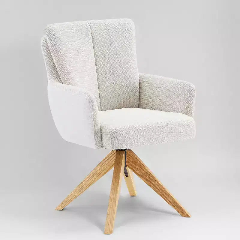 Art Leon Fabric Upholstered Swivel Home Office Desk Chair